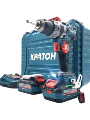 Дрель-шуруповерт ударная аккумуляторная бесщеточная КРАТОН "Pro Series" BICD18-85N (2хАКБ 4,0А·ч; ЗУ + кейс)
