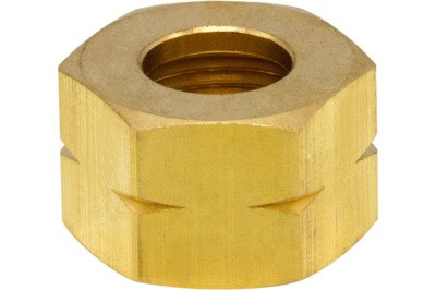 Гайка Оберон 27 СП 21,8 левая для БПО латунь