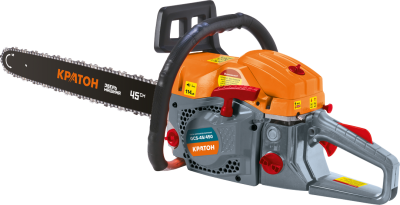 Пила цепная бензиновая Кратон "Зверь машина" GCS-45/450 (Легкий пуск; мощность 2,45лс/1,8 кВт, объем двигателя 45 cм³, длина шины 450 мм)