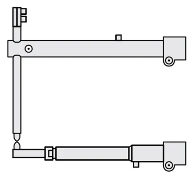 Плечи Fubag 45х600 мм прямые c тонким нижним плечом для серии RSV