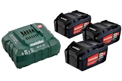 Комплект Metabo Basic-Set 5.2 3 аккумулятора + зарядное устройство ASC 30-36