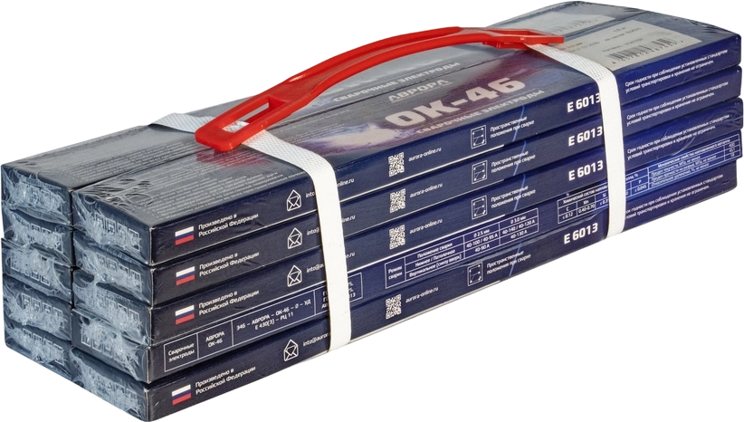 Фото Электроды сварочные АВРОРА ОК-46 d.3,0мм (1кг) от001001443