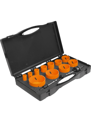 Набор коронок универсальных биметаллических Кратон (кобальт) 11 шт.