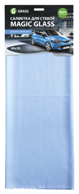 Салфетка из микрофибры GRASS "Magic Glass" для стекол (1шт)