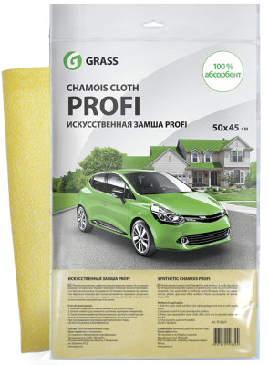 Салфетка из искусственной замши GRASS "Profi" для протирки автомобиля