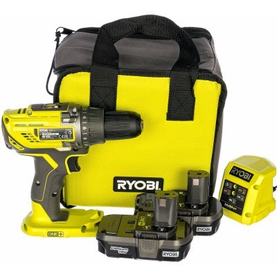 Ryobi ONE+ дрель-шуруповерт R18DD3-213S 5133003352