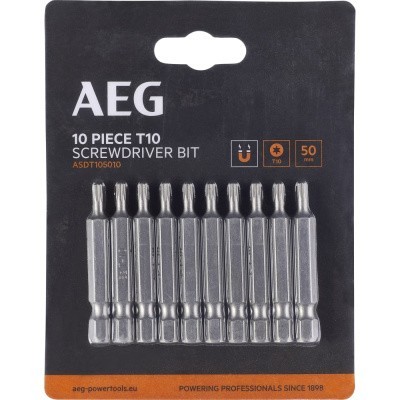 Биты 10 шт, T10, 50 мм AEG ASDT105010 4932479521