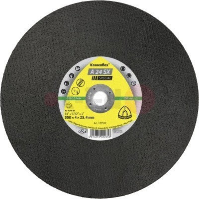 Отрезной круг Klingspor A 24 SX Special 350x4x25,4, упаковка 10 шт