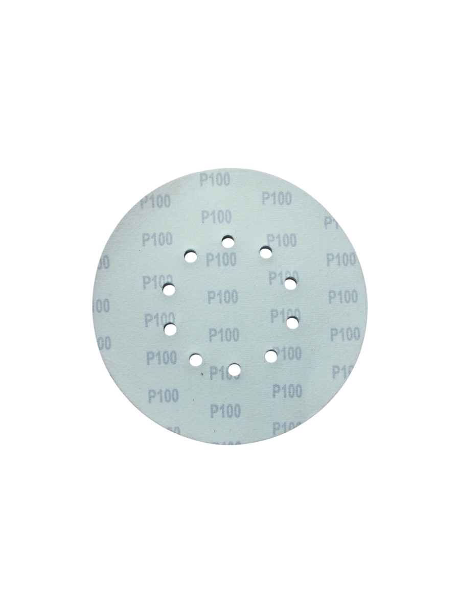 Фото Круги шлифовальные Кратон Ø225мм P100, 10 отверстий, набор 5шт от002004068