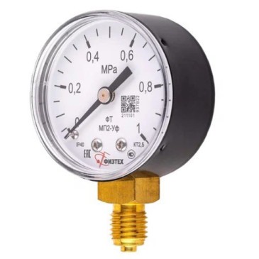 Манометр Оберон МП2-Уф 0-1 МПа мет. корпус d50 (с поверкой)