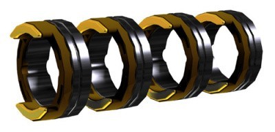 Комплект приводных роликов EWM FUEL 4R 2.4 мм коричнево-оранжевые