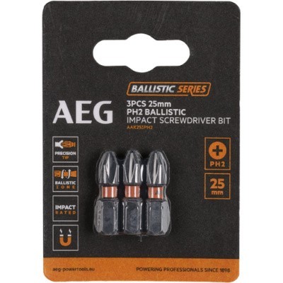 Биты ударные AAK253PH2 (3 шт; PH2; 25 мм) AEG 4932479168
