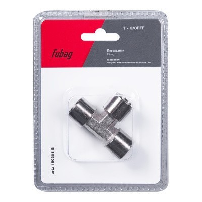 Переходник Fubag T - 3/8 дюйма FFF, блистер 1 шт
