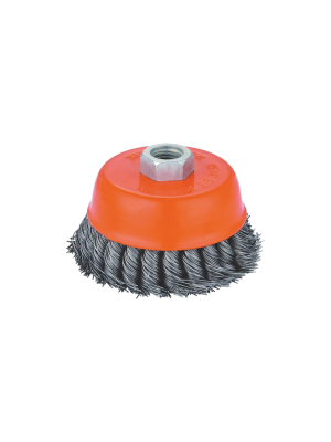 Щетка чашечная для УШМ (круч. проволока 0,5 мм) Кратон O125 мм M14