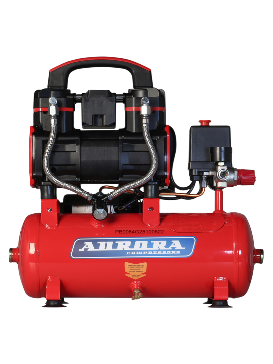 Фото Компрессор PASSAT-8 BLACK 4G тихий, без масл. (8л, 170л/мин, 0.9кВт) от001001444