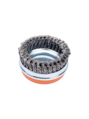 Щетка чашечная для УШМ усиленная (круч. проволока) Кратон O125 мм M14