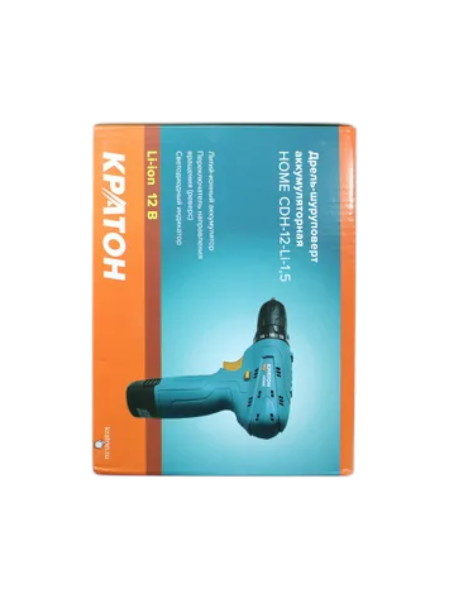 Фото Дрель-шуруповерт аккумуляторная Кратон Home CDH-12-Li-1,5 от002004152