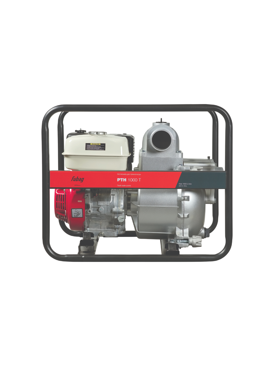 Фото Мотопомпа бензиновая Fubag для сильнозагрязненной воды PTH 1000Т от004002534