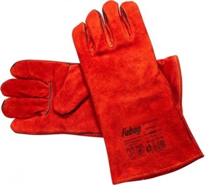 Сварочные краги Fubag FWGN 10R на подкладке, красные