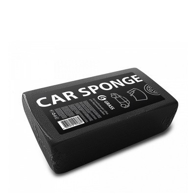 Губка автомобильная GRASS, 19х11х5,5 см, черная