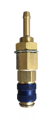Быстросъемное соединение с резъбовой втулкой Оберон МNW5-штуцер 6 мм (Blue)