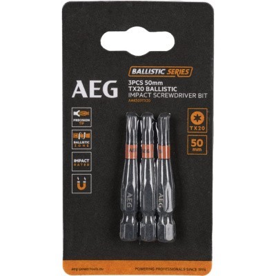 Биты ударные AAK503TX20 (3 шт; TX20; 50 мм) AEG 4932479187