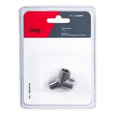 Переходник Fubag Y - 1/4 дюйма MFF, блистер 1 шт