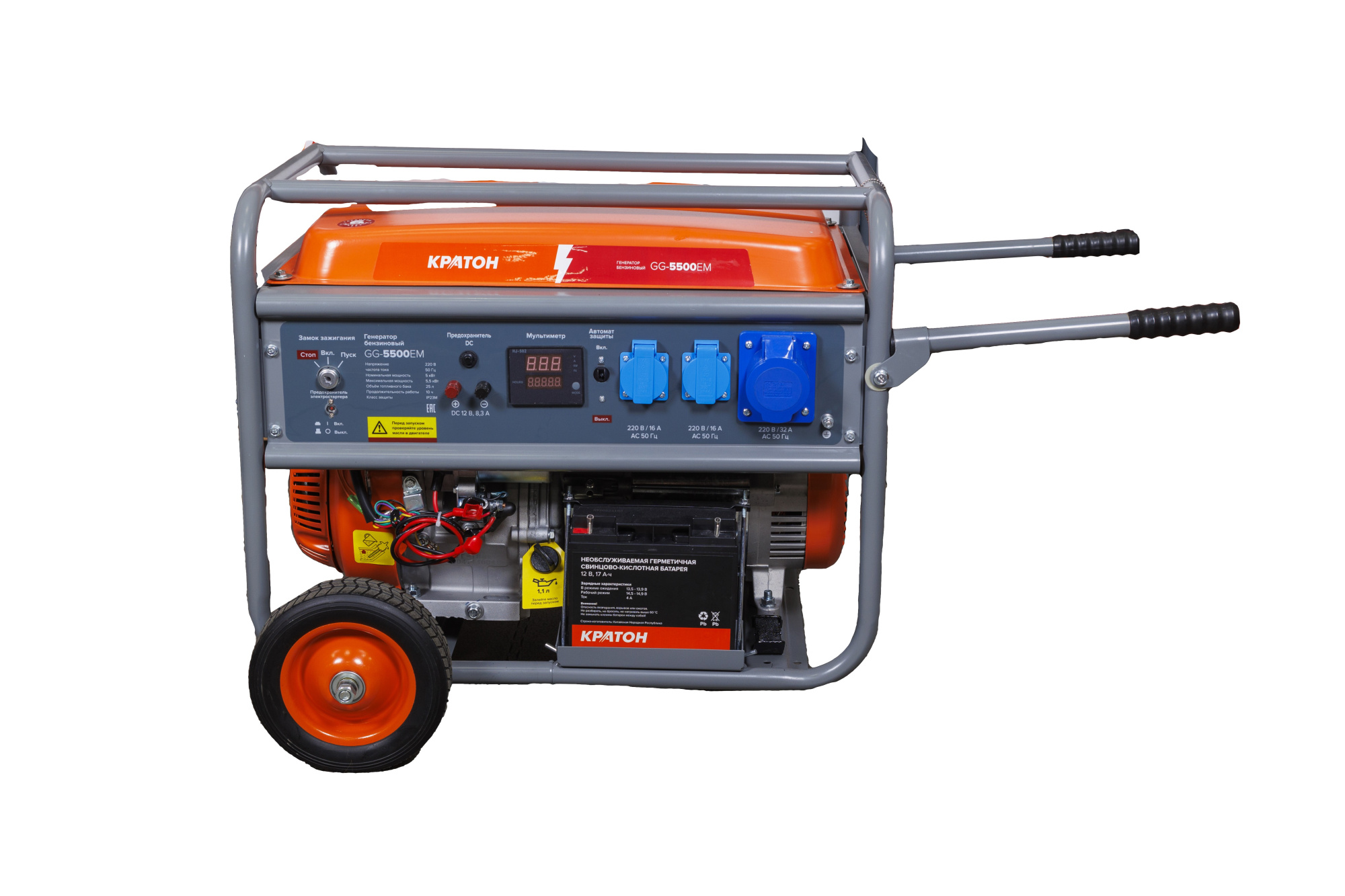 Фото Генератор бензиновый Кратон GG-5500EM от002003812