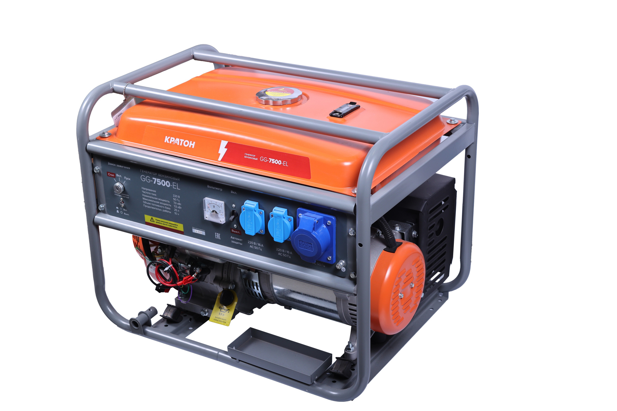 Фото Генератор бензиновый Кратон GG-7500-EL от002003819