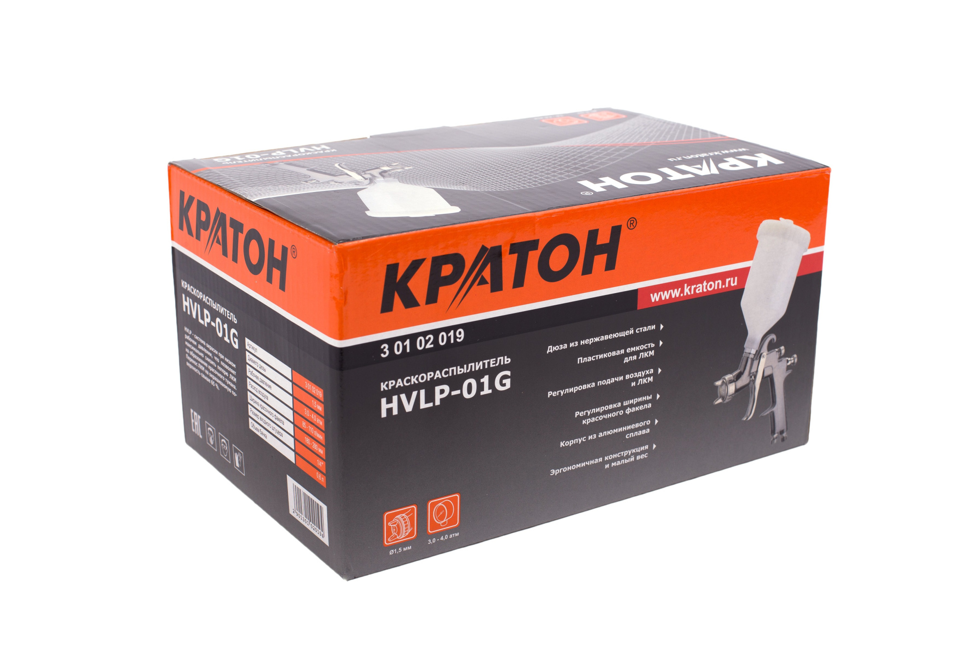 Фото Краскораспылитель Кратон HVLP-01G от002003343