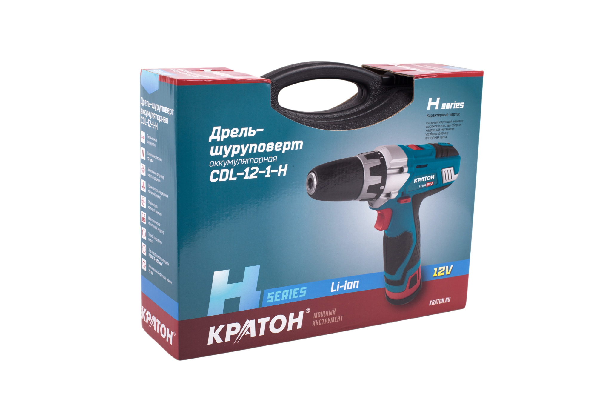 Фото Дрель-шуруповерт аккумуляторная Кратон CDL-12-1-H от002003482
