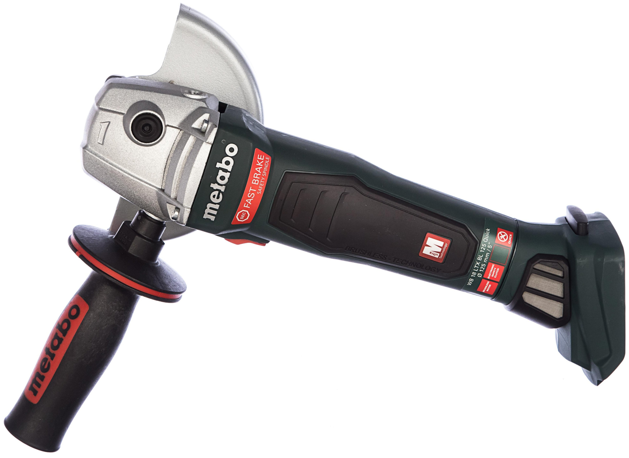 Фото Аккумуляторная угловая шлифмашина Metabo WB 18 LTX BL 125 Quick без акк.блока и зарядного устройства 613077850