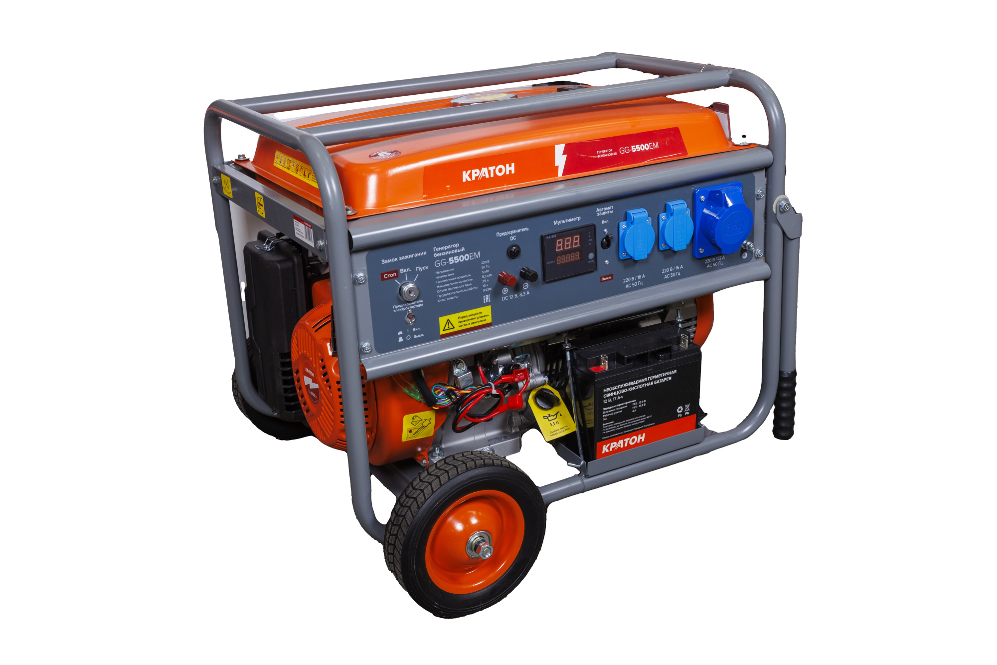 Фото Генератор бензиновый Кратон GG-5500EM от002003812