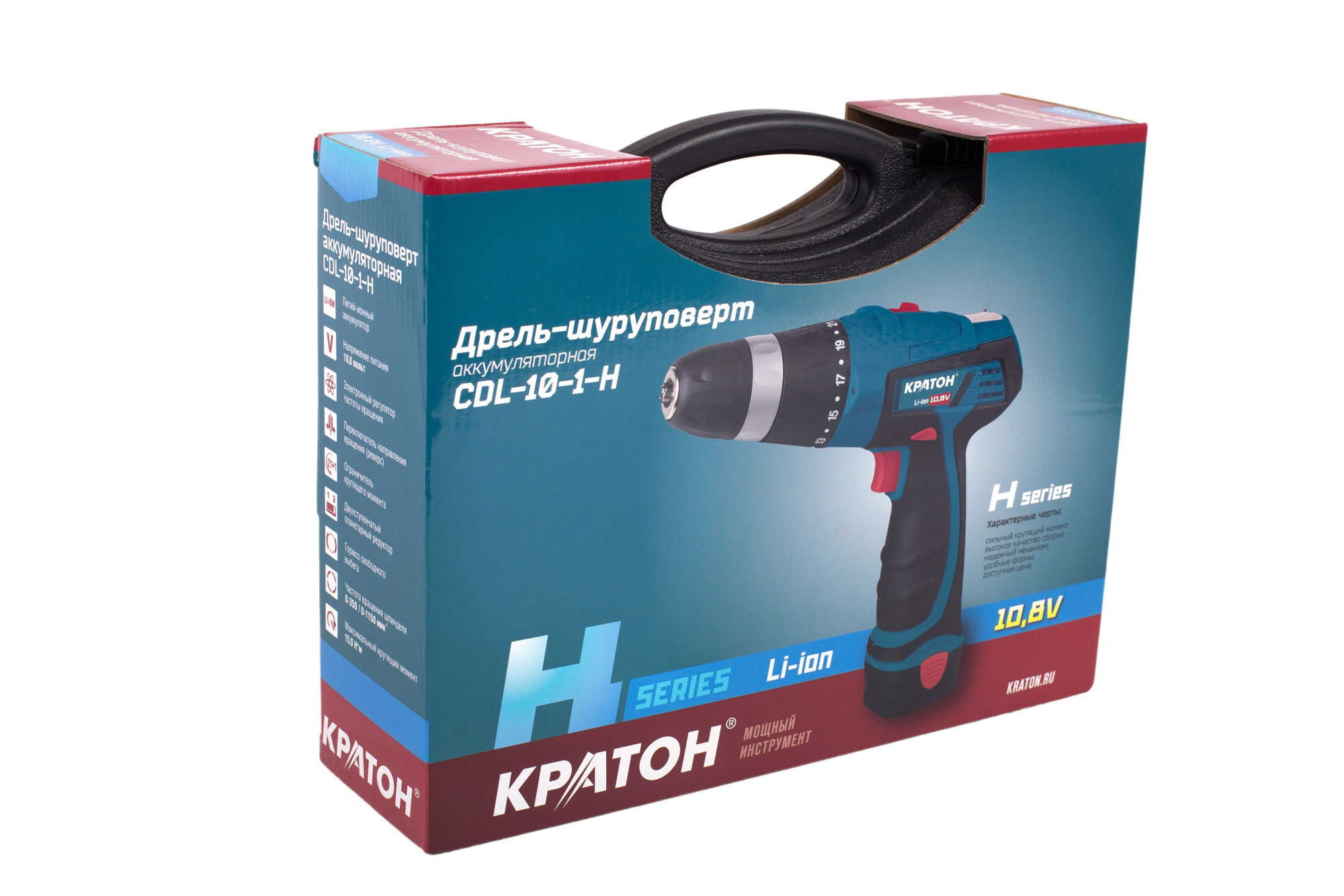 Фото Дрель-шуруповерт аккумуляторная Кратон CDL-10-1-H от002003486