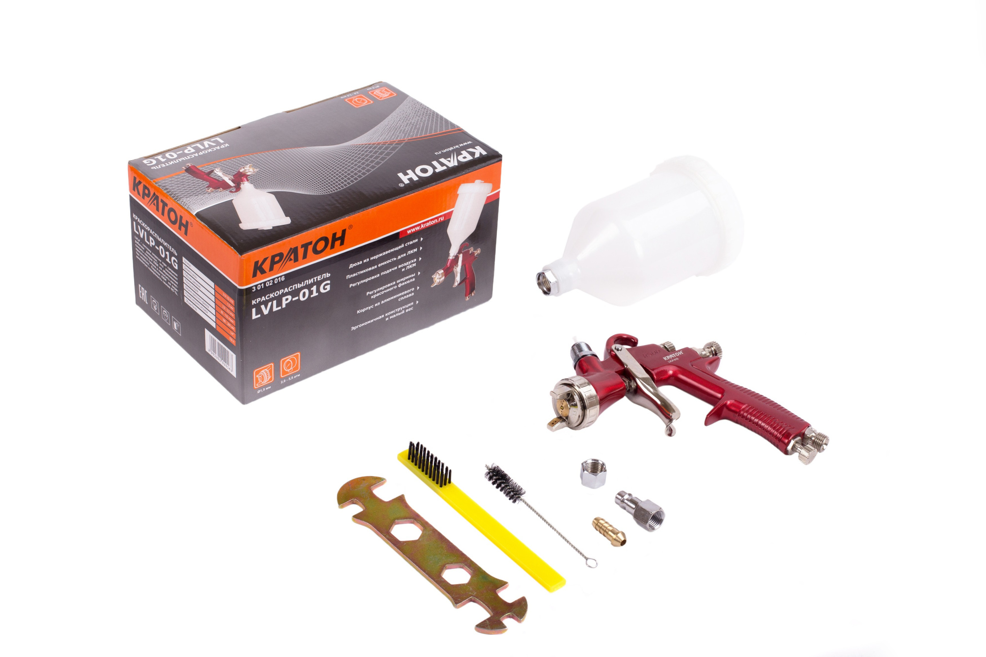 Фото Краскораспылитель Кратон LVLP-01G от002003340