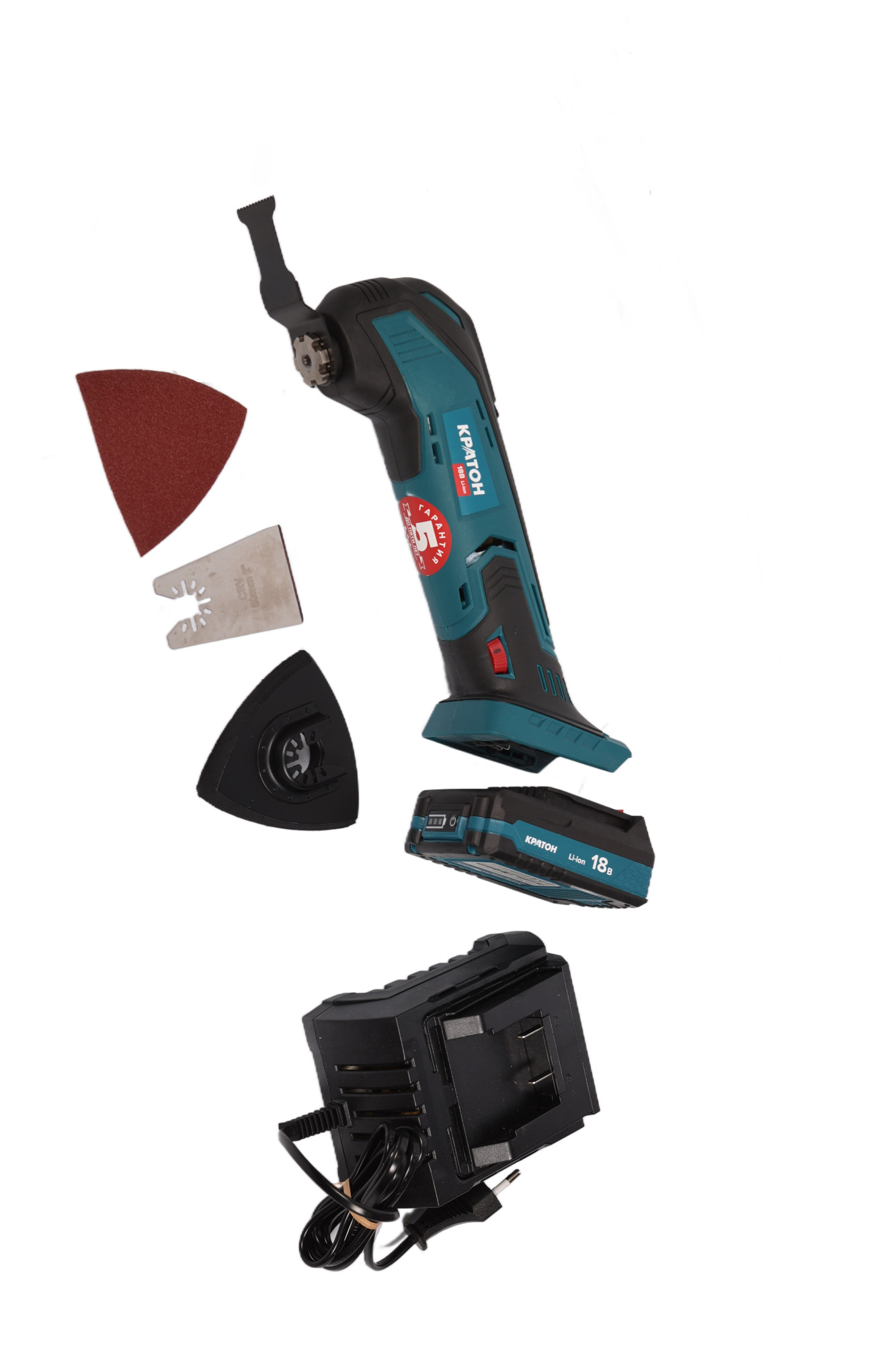 Фото Инструмент многофункциональный аккумуляторный Кратон OFA MFT18CD SET от002003487
