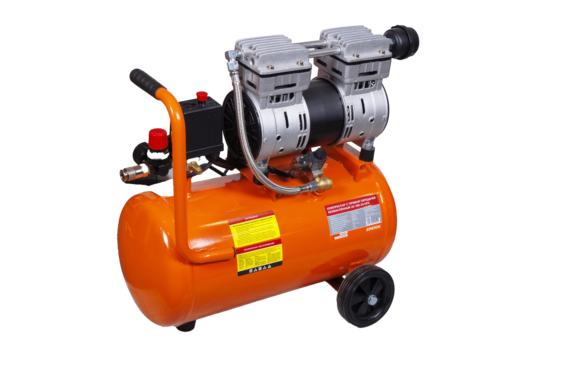 Фото Компрессор с прямой передачей безмасляный Кратон AC-180-24-OFS от002003760