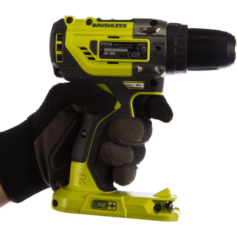 Фото Ryobi ONE+ Бесщеточная ударная дрель-шуруповерт R18PD5-0 без аккумулятора в комплекте 5133003595 15779930