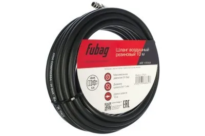 Шланг с фитингами рапид Fubag, маслостойкая термопластичная резина, 20бар, 6x11мм, 10м