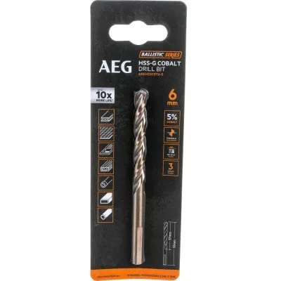 Сверло HSS-Co (6х57х93 мм) AEG AAKHSSCBT6-0 4932479334