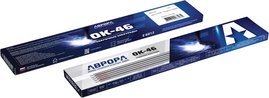 Фото Электроды сварочные АВРОРА ОК-46 d.3,0мм (1кг) от001001443