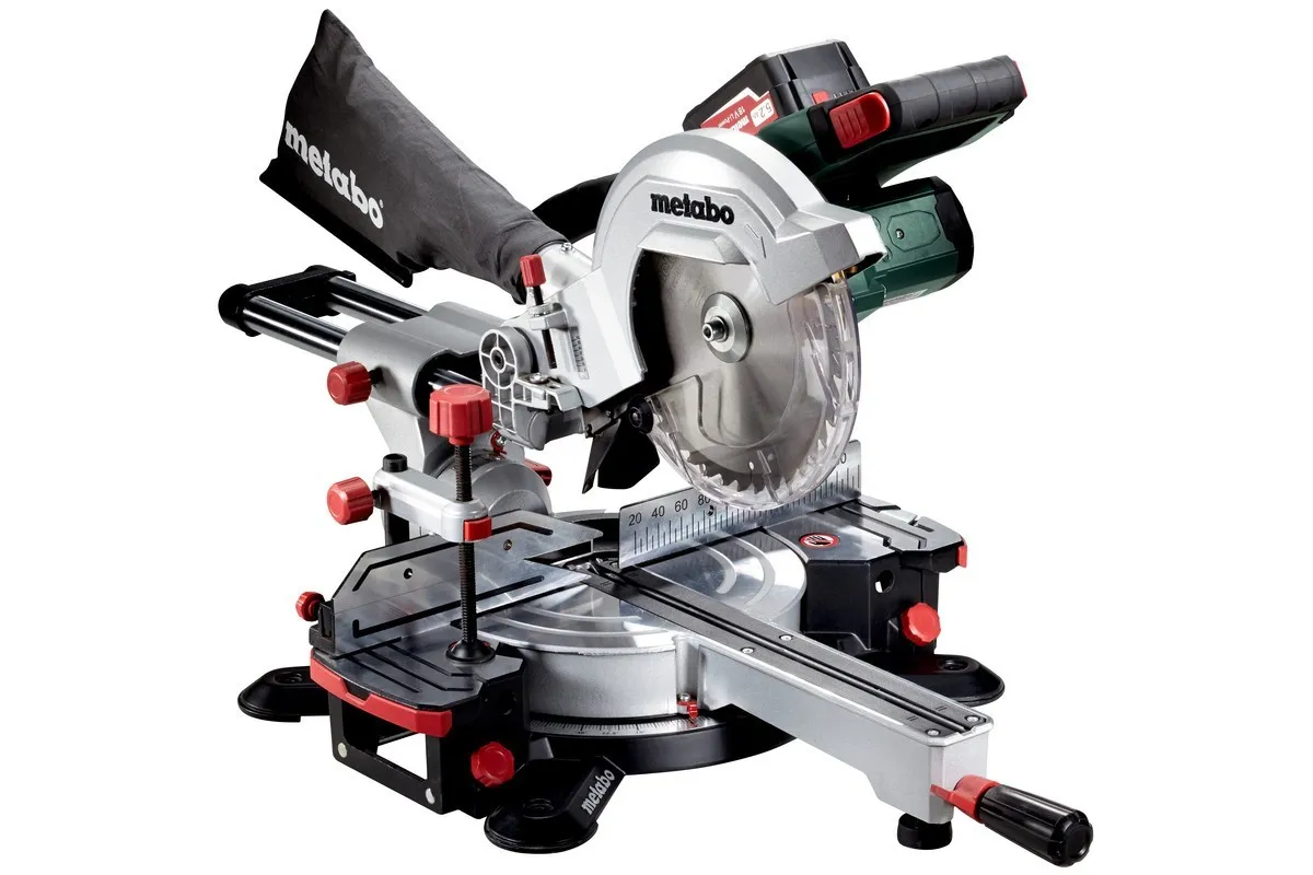 Аккумуляторная торцовочная пила Metabo KGS 18 LTX 216 З/У ASC 30-36  Li-Power 18 В/2x5,2 Ач купить в Челябинске - цена в интернет-магазине «От и  До.ру»