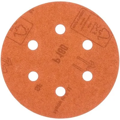 Лист шлифовальный на бумажной основе (5 шт; 150 мм; G180) AEG 4932430458