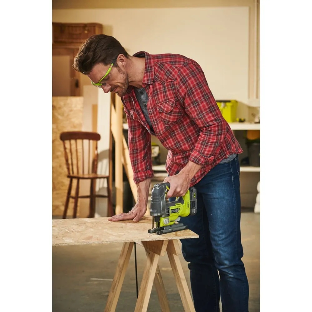 Фото Ryobi ONE+ Бесщеточный лобзик R18JS7-0 без аккумулятора в комплекте 5133004223 16016524