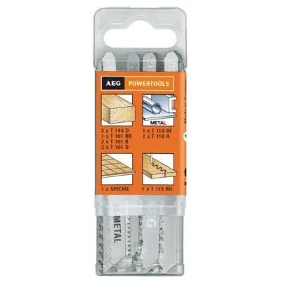 Набор пилок (12 шт) для лобзика AEG 4932373494