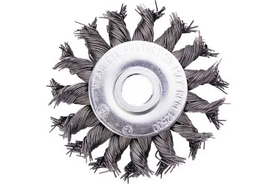 Щетка круглая (75 мм) для УШМ витая №132 13075131 АТАКА 26586