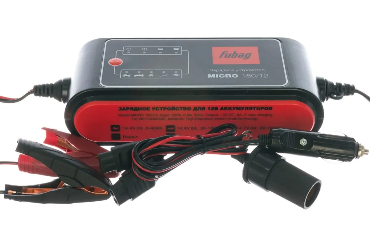 Фото Зарядное устройство MICRO Fubag 160/12 от004000877