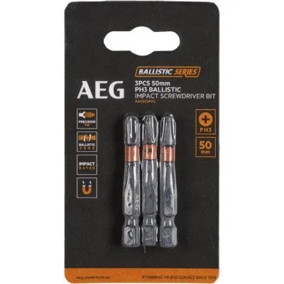 Биты ударные AAK503PH3 (3 шт; PH3; 50 мм) AEG 4932479182