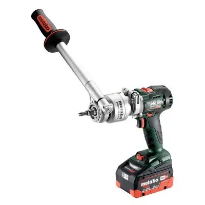 Аккумуляторная дрель-шуруповерт Metabo BS 18 LTX BL Q I ЗУ ASC 145 2х5.5Ач насадка PowerX3 с рукояткой