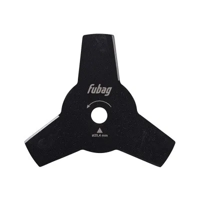 Триммерный диск Fubag 3 лопасти внешний диаметр 255мм посадочный диаметр 25.4мм толщина 1.6мм